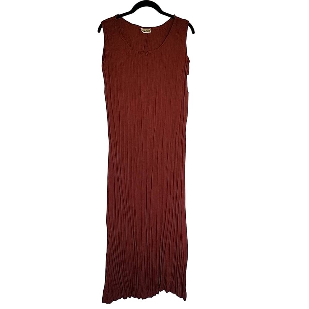NWT Vintage TravelSmith Woven Broomstick Maxi Shift Dress, M